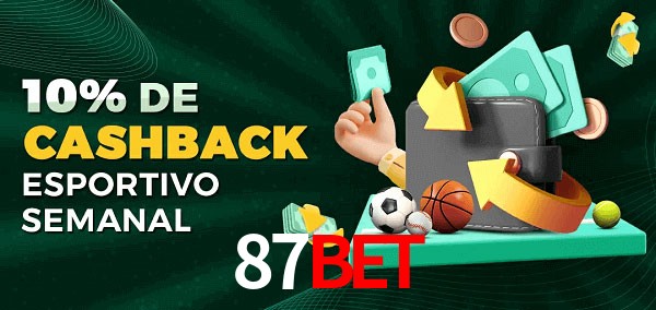 10% de bônus de cashback na 87Bet